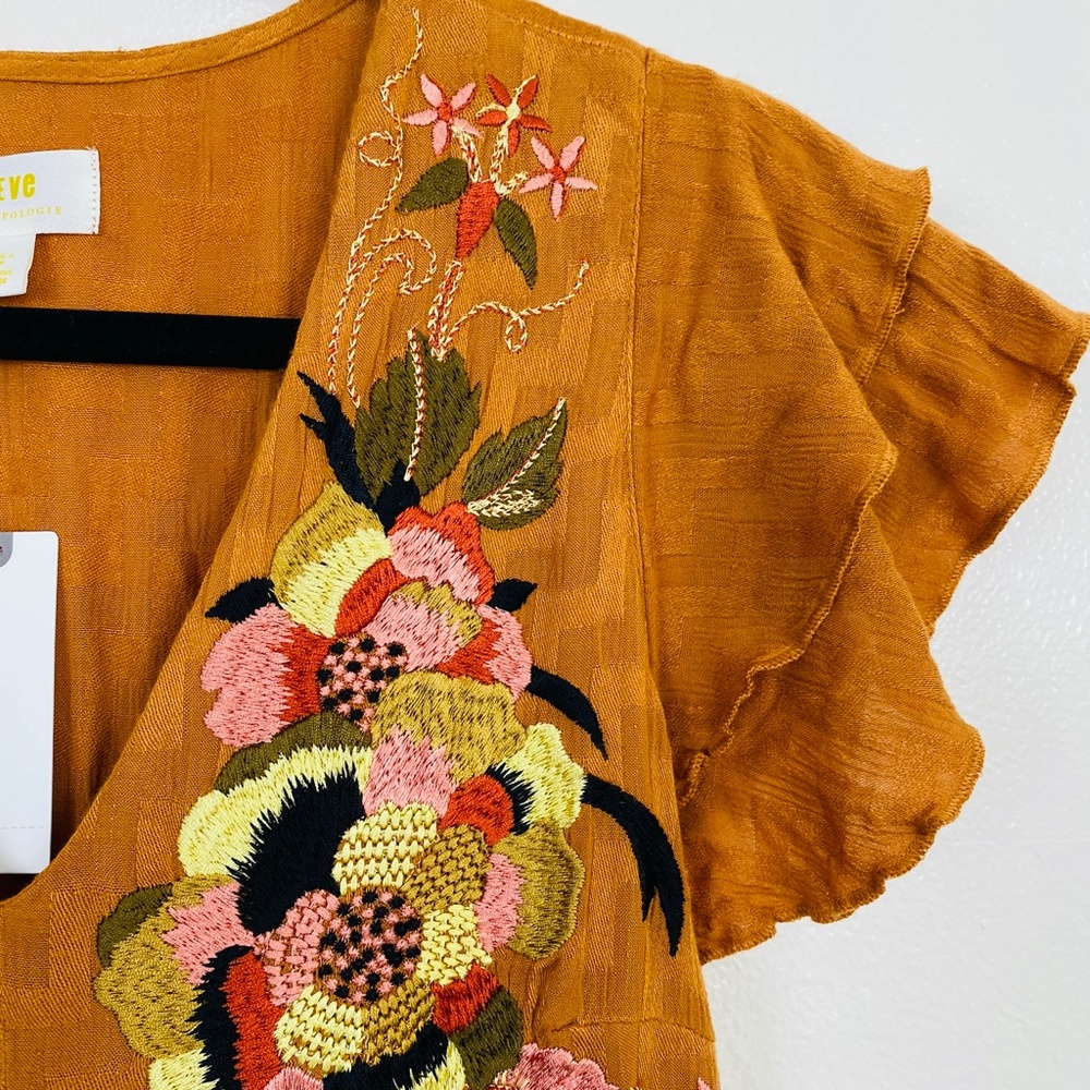 Anthropologie Sunshine Embroidered Maxi Dress - Picture 5 of 6